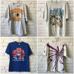 Vintage Sports T-shirts (pro, college) by the bundle-AVAILABLE IN THE WAREHOUSE ONLY